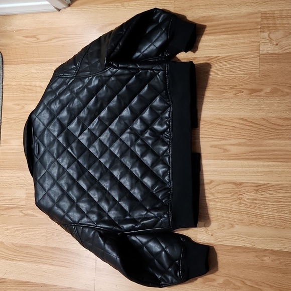 REBECCA MINKOFFQuilted Vegan Leather Bomber Jacket brand new - Picture 14 of 14